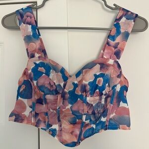 Cider Floral Crop Top